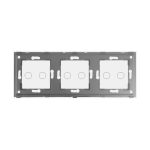 Panou Intrerupator Dublu + Dublu + Dublu cu Touch Din Sticla LUXION - imagine 4