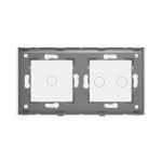 Panou Intrerupator Dublu + Simplu cu Touch Din Sticla LUXION - imagine 4