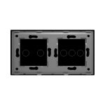 Panou Intrerupator Triplu + Dublu cu Touch Din Sticla LUXION - imagine 4