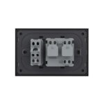 Priza dubla italiana Livolo cu rama din sticla - standard italian - imagine 4