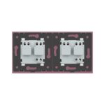 Priza dubla Livolo cu rama din sticla - imagine 4