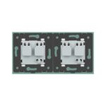 Priza dubla Livolo cu rama din sticla - imagine 4