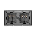 Priza Dubla cu Rama din Sticla LUXION - imagine 4