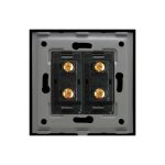 Priza Dubla cu Module Inguste cu Rama din Sticla LUXION - imagine 4