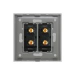 Priza Dubla cu Module Inguste cu Rama din Sticla LUXION - imagine 4