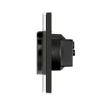 Priza Simpla cu Capac de Protectie cu Rama din Sticla LUXION - imagine 4