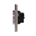 Priza Simpla cu Capac de Protectie cu Rama din Sticla LUXION - imagine 4