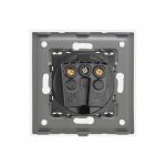 Priza Simpla cu Capac de Protectie LUXION cu rama din aluminiu - imagine 4