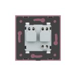 Priza simpla Livolo cu rama din sticla - imagine 4