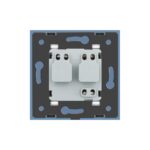 Priza simpla Livolo cu rama din sticla - imagine 4