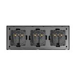 Priza Tripla LUXION cu rama din aluminiu - imagine 4