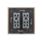 Priza dubla module inguste Livolo cu rama din sticla - standard german - imagine 4