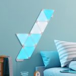 Kit 9 Panouri luminoase Nanoleaf Shapes Triangles, Iluminare LED RGBW, Senzor muzica, Flux luminos total 720 lumeni - imagine 5