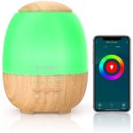 Umidificator cu ultrasunete si lampa LED, BlitzWolf BW-FUN3, Smart, Wi-Fi, 400mL, Compatibil cu Amazon Alexa si Google Assistant - imagine 5