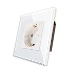 Priza inteligenta pentru perete LUXION Zigbee cu rama din sticla - imagine 2