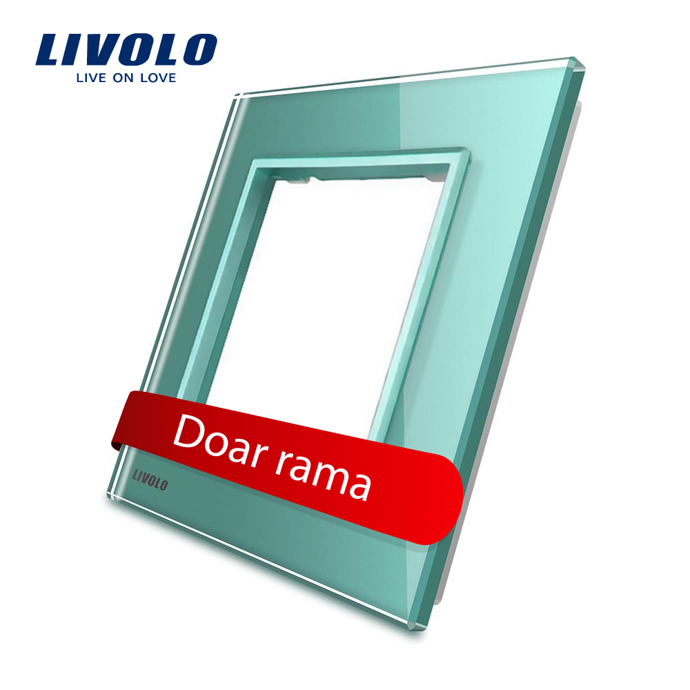 01-bb-c7-sr-18-rama-livolo-verde-panou-din-sticla-rezistenta-la-zgarieturi.jpg Rama priza simpla Livolo din sticla - imagine 1