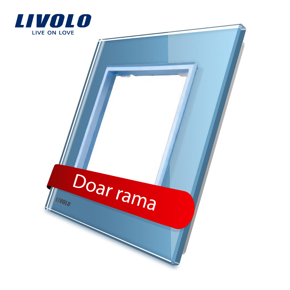 01-bb-c7-sr-19-rama-livolo-albastra-panou-din-sticla-rezistenta-la-zgarieturi.jpg Rama priza simpla Livolo din sticla - imagine 1