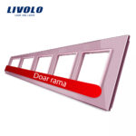 Rama cvintuplu din sticla Livolo