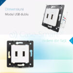 Priza Dubla USB Livolo - imagine 2