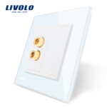 Priza redare sunet LIVOLO cu rama din sticla