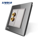 Priza redare sunet LIVOLO cu rama din sticla