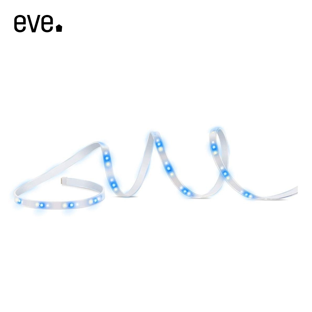 01-eve-light-strip-banda-inteligenta-led-rgb-lumina-ambientala.jpg Kit Banda LED RGB Smart Eve Light Strip, 24W, 1800 lm, A++, 2m, Compatibil cu Apple Home Kit - imagine 1