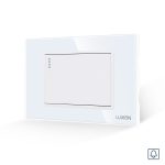 Intrerupator cu Revenire (Sonerie) Mecanic LUXION cu Rama din Sticla, Standard Italian, 3M