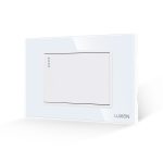 Intrerupator Simplu Mecanic LUXION cu Rama din Sticla, Standard Italian, 3M