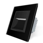 Lampa de veghe LED Livolo cu rama din sticla