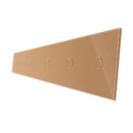 Panou 5 intrerupatoare simple cu touch Livolo din sticla