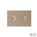 Modul intrerupator dublu cap scara / cruce wireless cu touch Livolo standard Italian, Serie noua