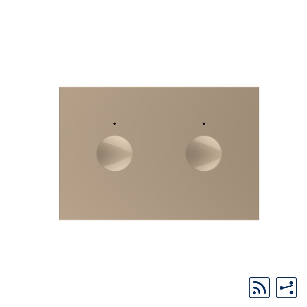 01-mod1-2.jpg Modul intrerupator dublu cap scara / cruce wireless cu touch Livolo standard Italian, Serie noua - imagine 1