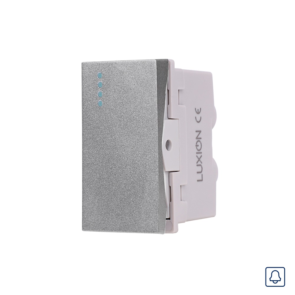 01-modul-buton-revenire-mecanic-1m-luxion-italian-gri.jpg Modul Buton Revenire Mecanic (Sonerie) 1M LUXION, Standard Italian - imagine 1