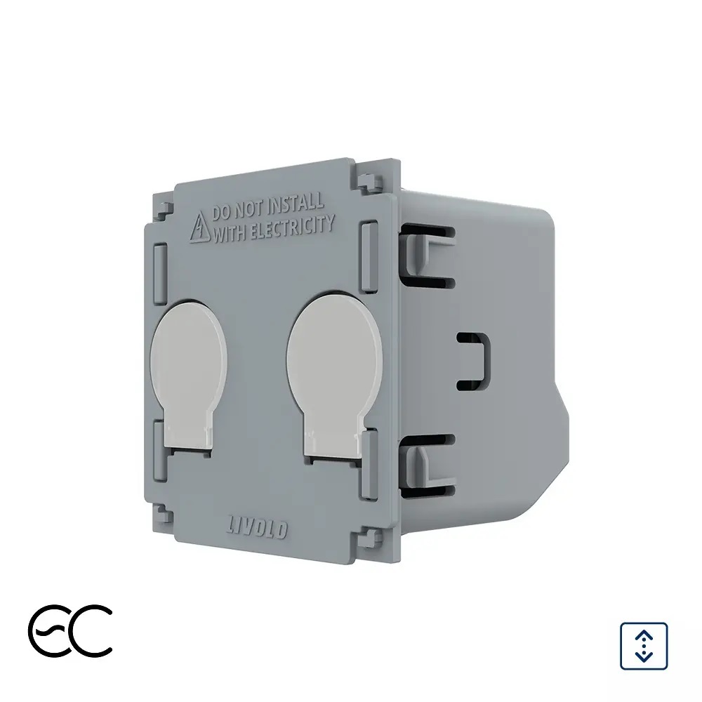 01-modul-dublu-draperie-zigbee-ec-livolo.jpg Modul Intrerupator Draperie cu Touch LIVOLO - Protocol ZigBee EC - imagine 1