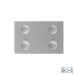 Modul intrerupator cvadruplu cap scara / cap cruce wireless cu touch Livolo standard Italian, Serie noua