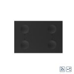 Modul intrerupator cvadruplu cap scara / cap cruce wireless cu touch Livolo standard Italian, Serie noua