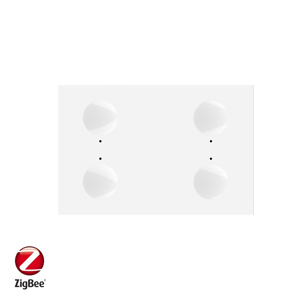 01-modul-intrerupator-cvadruplu-livolo-zigbee-serie-noua-alb.jpg Modul intrerupator cvadruplu cu touch Livolo, protocol ZigBee, standard Italian, Serie noua - imagine 1