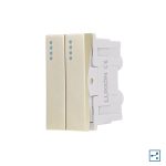 Modul Intrerupator Dublu Cap-Scara Mecanic 2M / 1M LUXION, Standard Italian