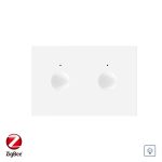 Modul intrerupator cu variator dublu cu touch Livolo standard Italian, protocol ZigBee, Serie noua