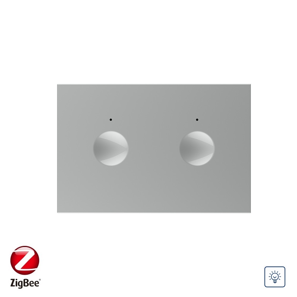 01-modul-intrerupator-dublu-cu-variator-livolo-zigbee-gri.jpg Modul intrerupator cu variator dublu cu touch Livolo standard Italian, protocol ZigBee, Serie noua - imagine 1