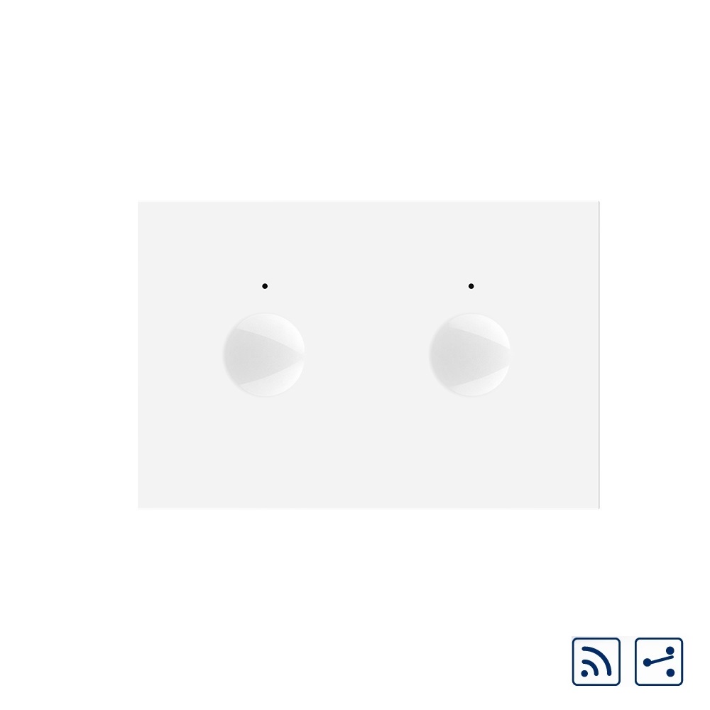 01-modul-intrerupator-dublu-livolo-wireless-cap-scara-standard-italian-nou-alb.jpg Modul intrerupator dublu cap scara / cruce wireless cu touch Livolo standard Italian, Serie noua - imagine 1