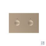 Modul intrerupator dublu cap scara / cap cruce cu touch Livolo standard Italian, Serie noua