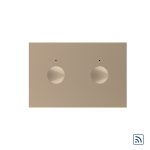 Modul intrerupator dublu wireless cu touch Livolo standard Italian, Serie noua
