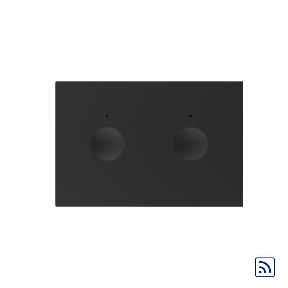 01-modul-intrerupator-dublu-touch-livolo-standard-italian-nou-negru-1.jpg Modul intrerupator dublu wireless cu touch Livolo standard Italian, Serie noua - imagine 1