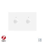 Modul intrerupator dublu cap scara / cruce cu touch Livolo standard Italian, protocol ZigBee, Serie noua