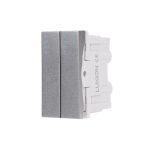Modul Intrerupator Dublu Mecanic 2M / 1M LUXION, Standard Italian
