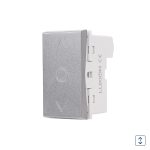 Modul Intrerupator Mecanic Jaluzele 1M LUXION, Standard Italian