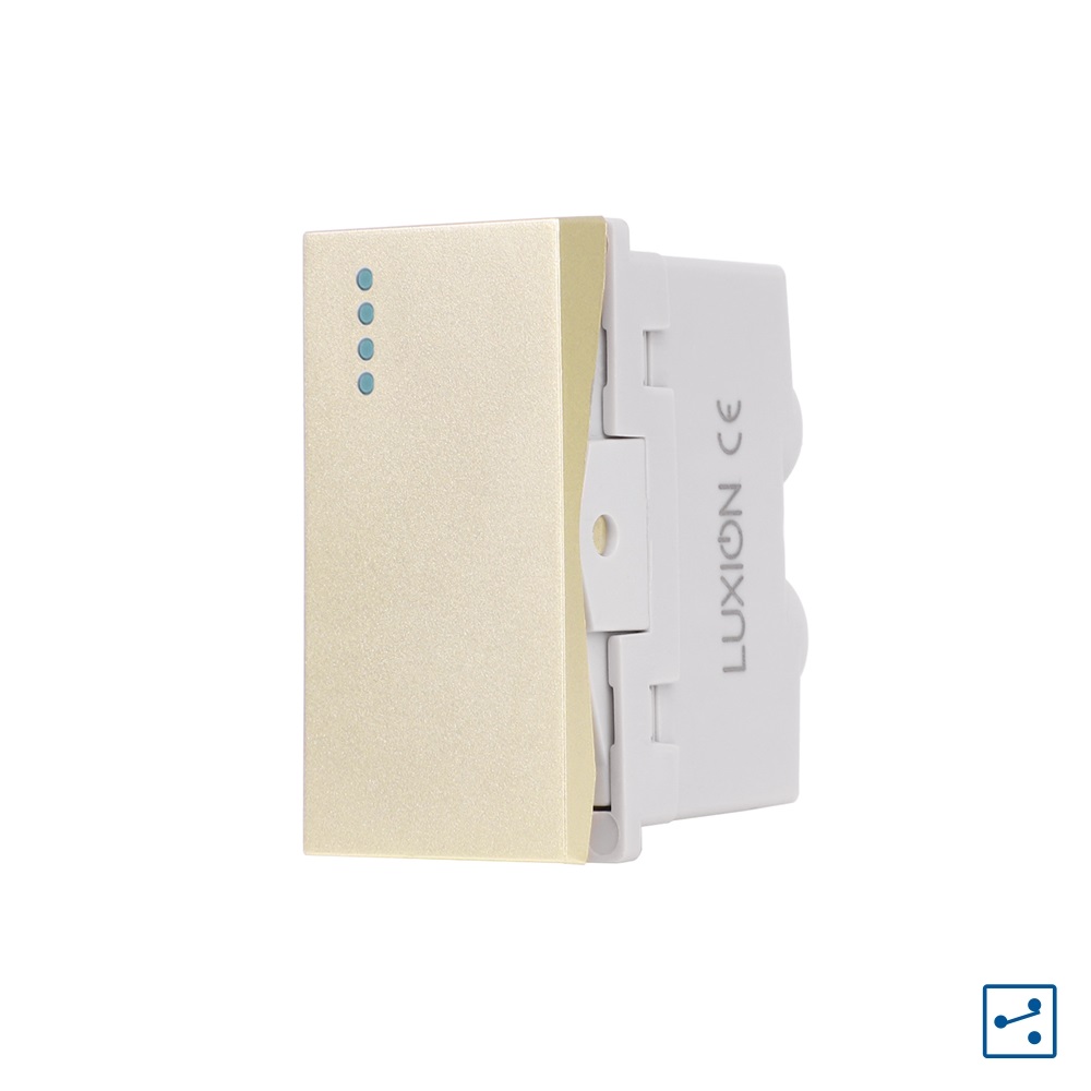 01-modul-intrerupator-simplu-cap-cruce-mecanic-luxion-italian-auriu-logo.jpg Modul Intrerupator Simplu Cap-Cruce Mecanic 1M LUXION, Standard Italian - imagine 1
