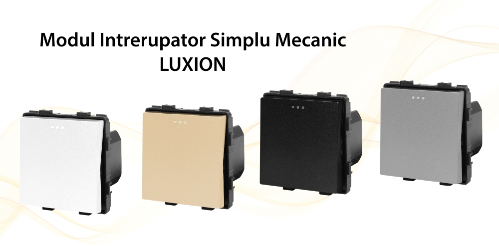 Modul Intrerupator Simplu Mecanic cu Reset / Revenire LUXION