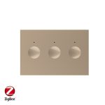 Modul intrerupator triplu cu touch Livolos, protocol ZigBee, standard Italian, Serie noua